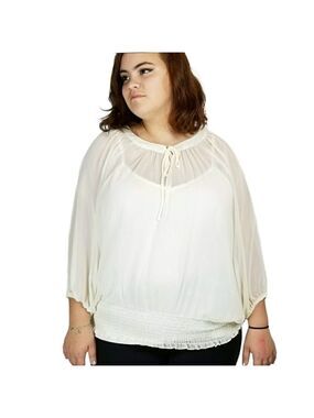Wrangler plus size wrancher shirt sz XXL sheer top with tank